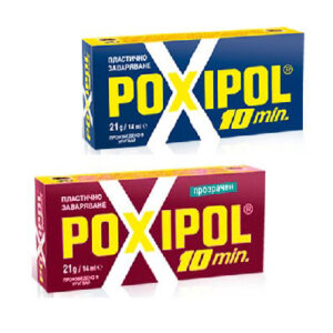 лепило 2-компонентно POXIPOL 14 мл. Метален/СИВ