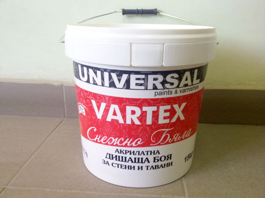 латекс Дишащ ВАРТЕКС 15кг интериорна Бяла УНИ