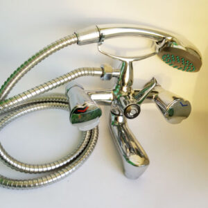 смес.баня 2-рък.с палец за вана к-т вилка,душ,маркуч