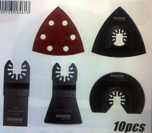 Аксесоари за многофункц. инстр. 10бр. к-т 10/40