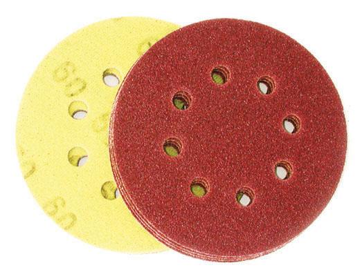 Шкурка за ексцентършлайф ?125mm К 60 с 8 отвора 10бр  1/250