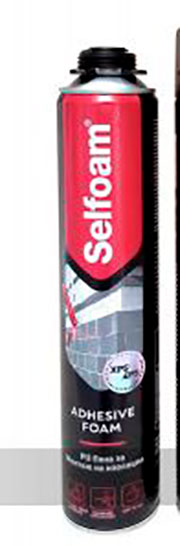 пяна ПУ за лепене на Изолация Пистол. 750 мл  СЕЛФОАМ