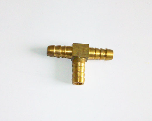 съединител за маркуч Т-образ.Ф10мм МЕСИНГ