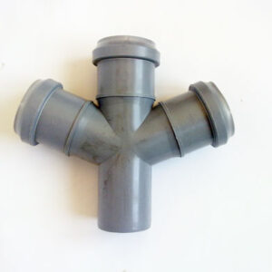 пвс тройник-разклонител Ф-50х50х50/67(градус) Сив 1/50