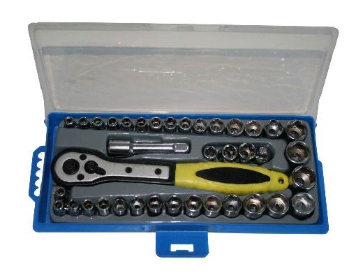 Тресчотка с вложки к-т 39 части 1/4″ и 3/8″ 4-15mm BS