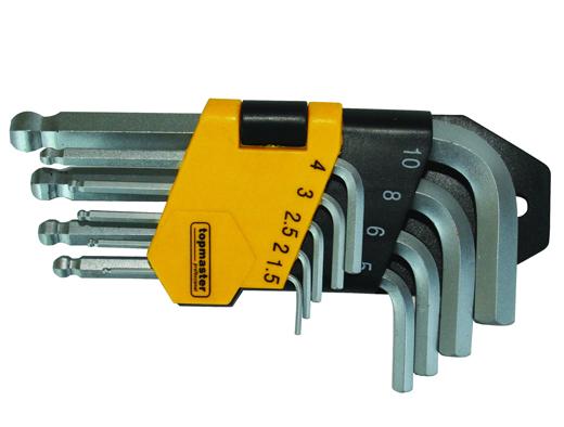 Шестограми за работа под ъгъл к-т 9бр 1.5-10mm дълги CR-V TMP  6/24