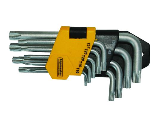 Шестограми торкс с отвор к-т 9бр средни CR-V TMP  6/36