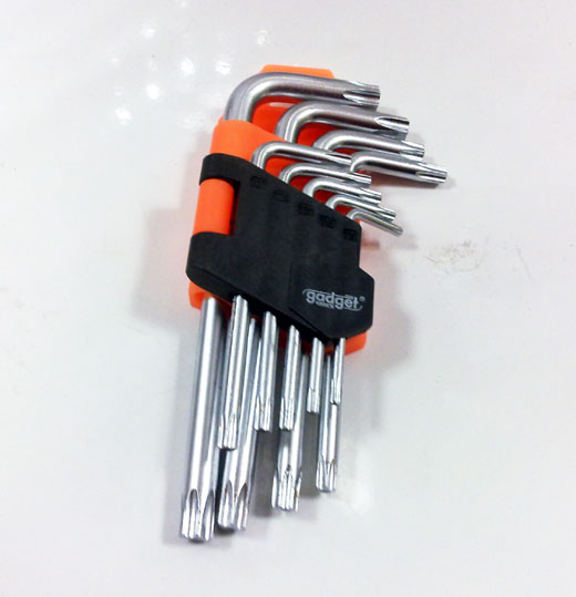 Шестограми торкс 1.5-10mm к-т 9бр къси CR-V GD  6/60