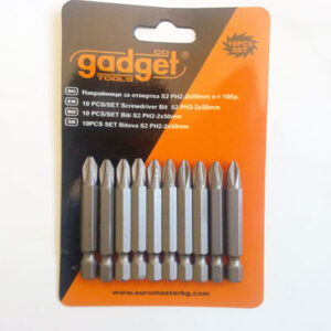 Накрайници за отвертка S2 PH-2x50mm к-т 10 бр. GD  10/200