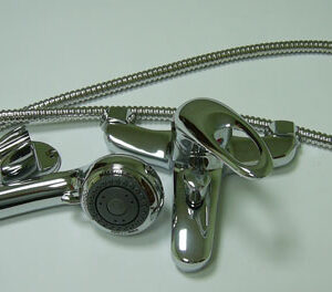 смес.баня 1 рък. к-т с маркуч,слуш.стойка  др.без отв. VISION D85