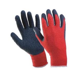 ръкавици Червено трико /Черен латекс 30g.