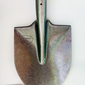 ЛОПАТА РУСКА Крива заострена Сива без сап  1/12 Ф40  D85