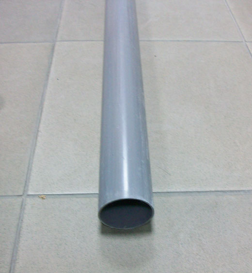 пвс тръба Ф32мм L-4м стена-2мм СИВ D06