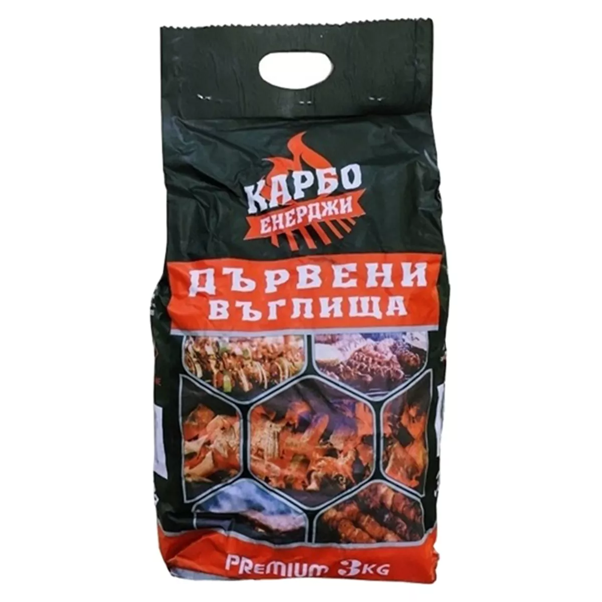 дървени въглища  3кг