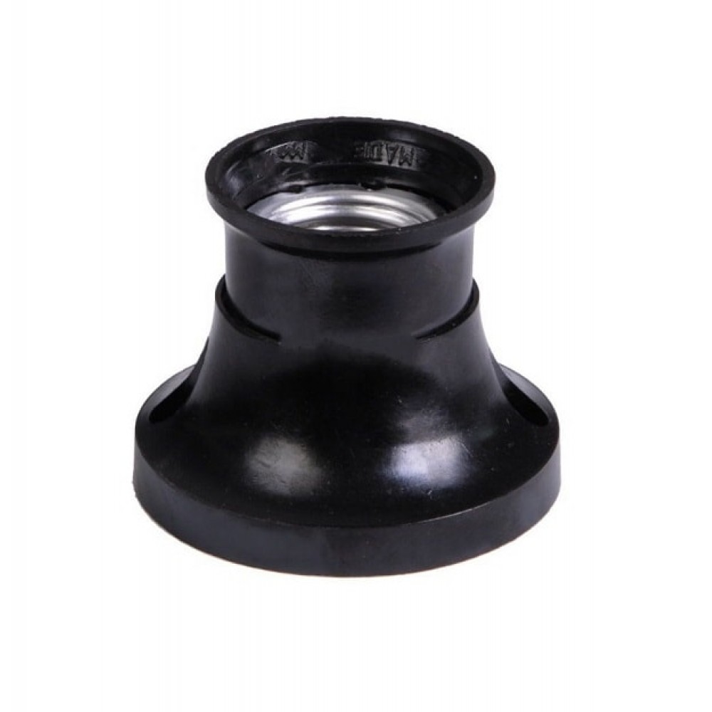 фасунга Н.К.Е27 стенна права Черна