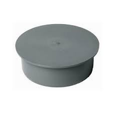 пвс тапа Ф50мм за фитинг/Тръба Сив 1/100