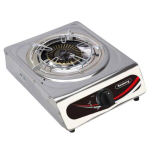 Газов котлон 1-ен с 2 поставки, Чугун.горелки, Инокс  3.45KW Rosberg  RP51454B