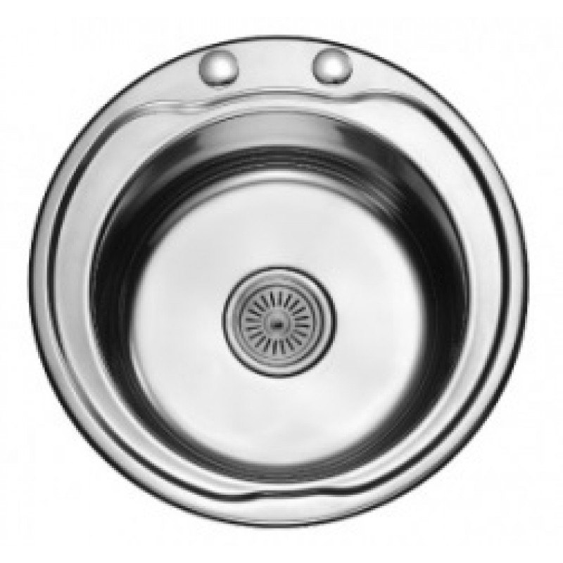 алпака мивка 480х210мм 65LAN КРЪГЛА ЗА ВГРАЖДАНЕ