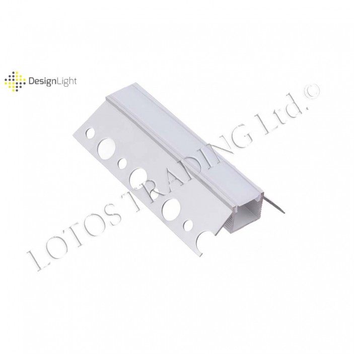 Алум. ВЪНШНА Лайсна АРМАДА за ЛЕД Сребро 10мм/2.7м