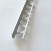 АЛУМ.ЗАВЪРШВАЩ ЪГЪЛ ЗА ФАЯНС ПРАВА 10мм/2,7м ПОЛИРАНО СРЕБРО 25бр.