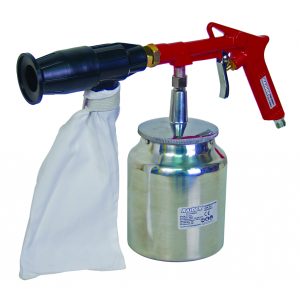 Пистолет пясъкоструен Ø2.5mm 500ml с комплект аксесоари RD-SBG01