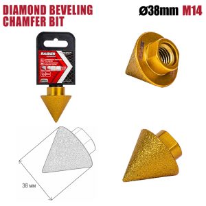 Боркорона Конусна за фаски Diamond Ø38мм x M14