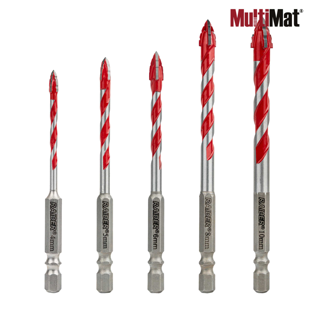 Свредла MultiMat 4Cut 5бр. O4 5 6 8 и 10mm к-т